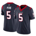 Silnrao H.Texans #5 Jalen Pitre Player Vapor F.U.S.E. Limited Navy Stitched Jerseys