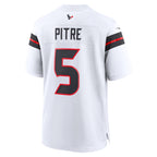 Silnrao H.Texans #5 Jalen Pitre White Game Stitched Jerseys