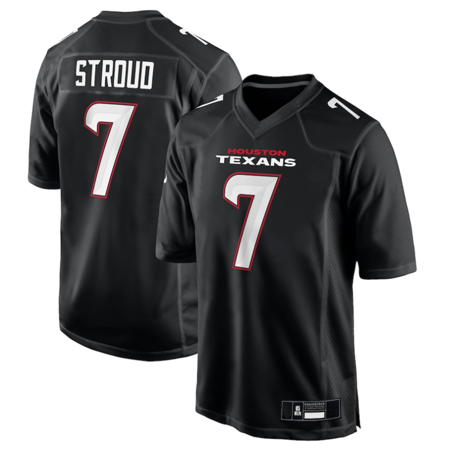 Silnrao H.Texans #7 C.J. Stroud Player Carbon Black Fashion Stitched Jerseys