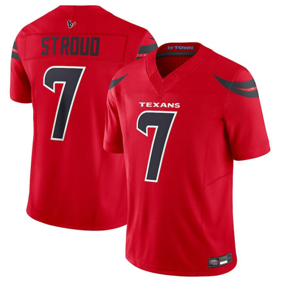 Silnrao H.Texans #7 C.J.Stroud Player Red Alternate Vapor F.U.S.E. Limited Stitched Jerseys