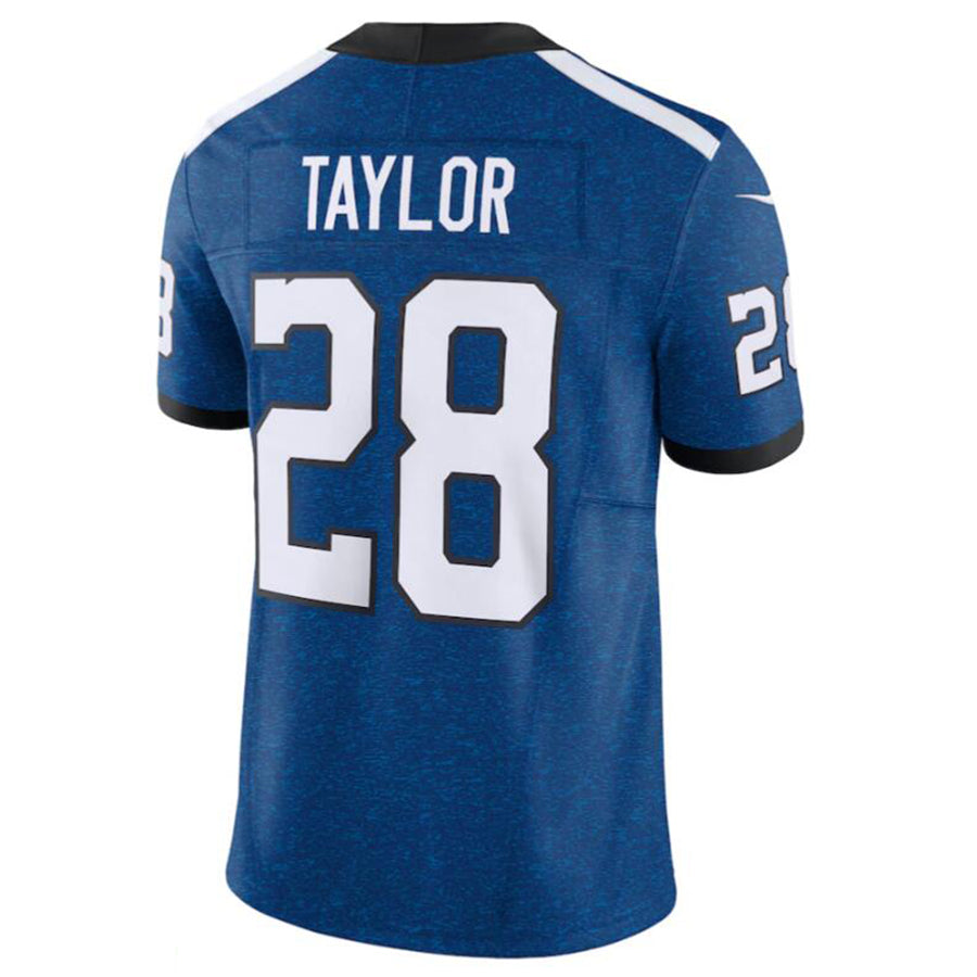 Silnrao I.Colts #28 Jonathan Taylor Blue Vapor F.U.S.E. Limited Jersey American Stitched  Jerseys-1