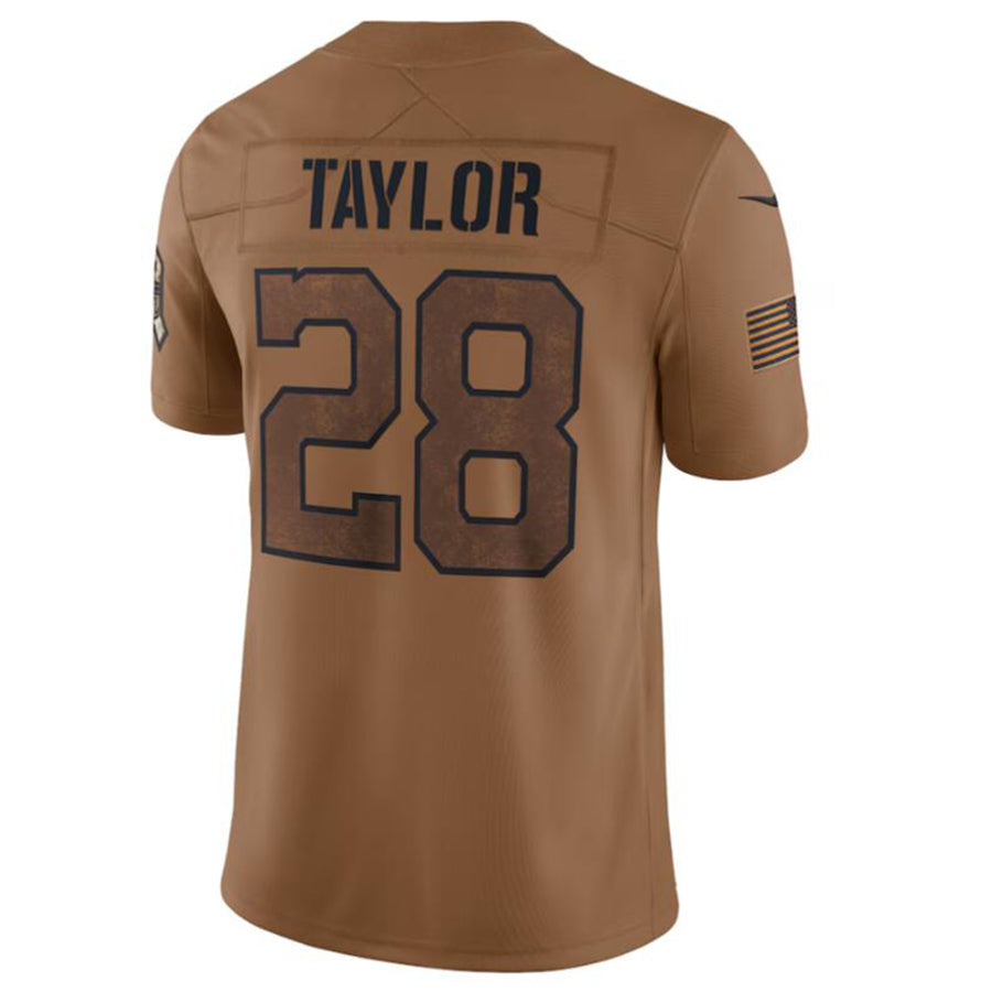 Silnrao I.Colts #28 Jonathan Taylor Brown 2023 Salute To Service Limited Jersey Stitched Jerseys