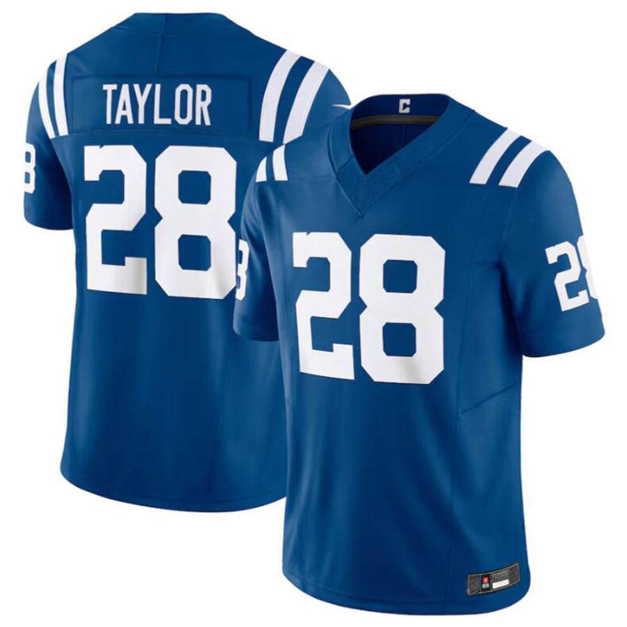 Silnrao I.Colts #28 Jonathan Taylor Royal Vapor F.U.S.E. Limited Jersey American Stitched Jerseys