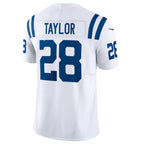 Silnrao I.Colts #28 Jonathan Taylor White Vapor F.U.S.E. Limited Jersey American Stitched Jerseys