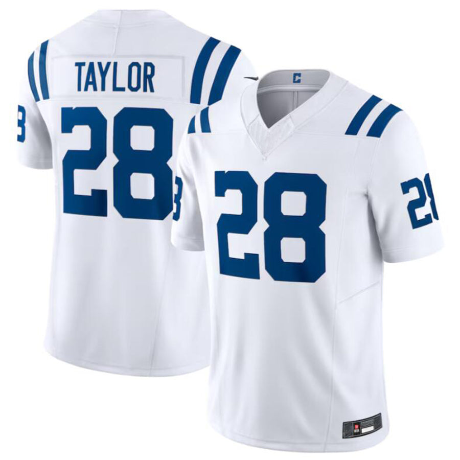 Silnrao I.Colts #28 Jonathan Taylor White Vapor F.U.S.E. Limited Jersey American Stitched  Jerseys