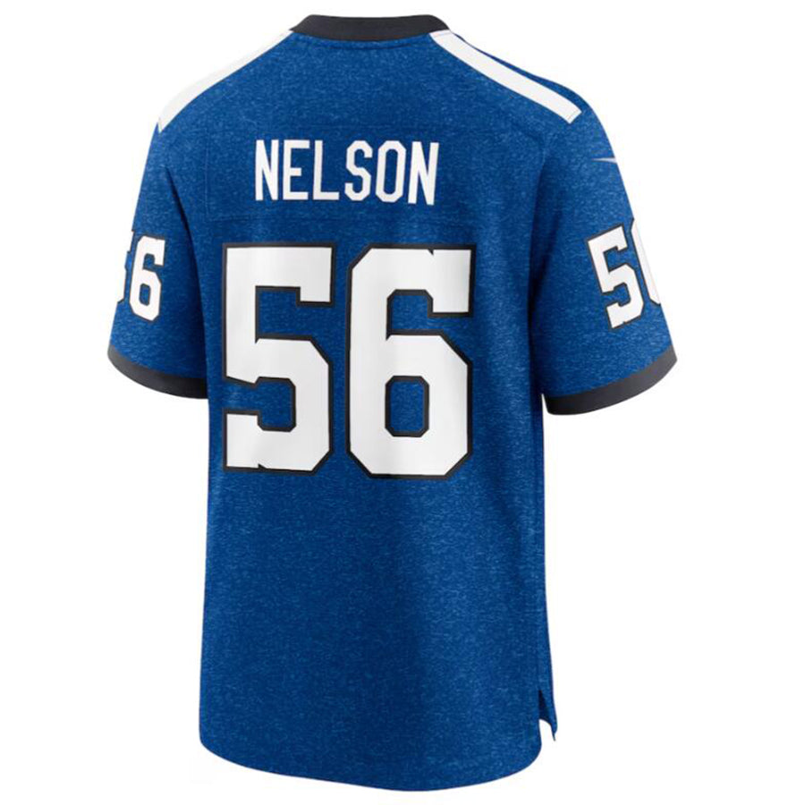 Silnrao I.Colts #56 Quenton Nelson Royal Indiana Nights Alternate Game Jersey American Stitched Jerseys