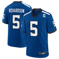 Silnrao I.Colts #5 Anthony Richardson Royal Indiana Nights Alternate Game Jersey American Stitched Jerseys