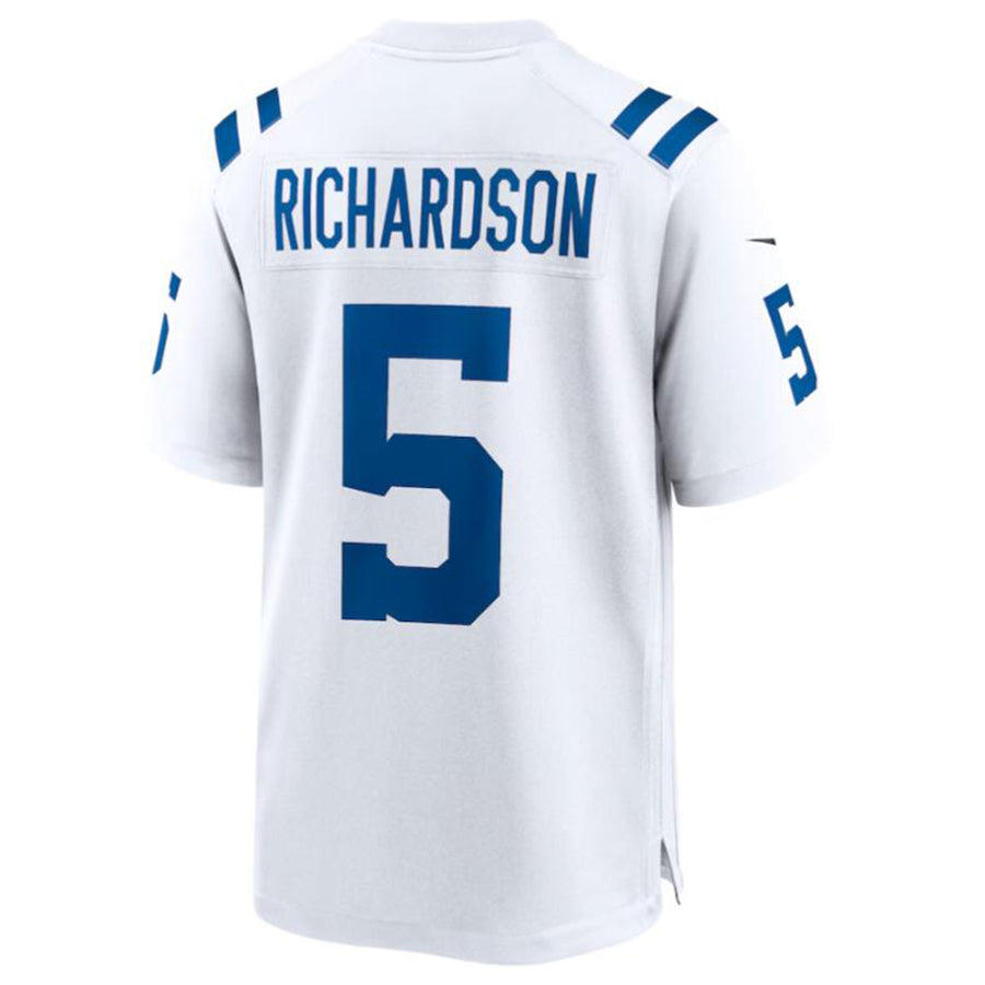 Silnrao I.Colts #5 Anthony Richardson White 2023 Draft First Round Pick Game Stitched Jerseys