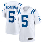 Silnrao I.Colts #5 Anthony Richardson White 2023 Draft First Round Pick Game Stitched Jerseys