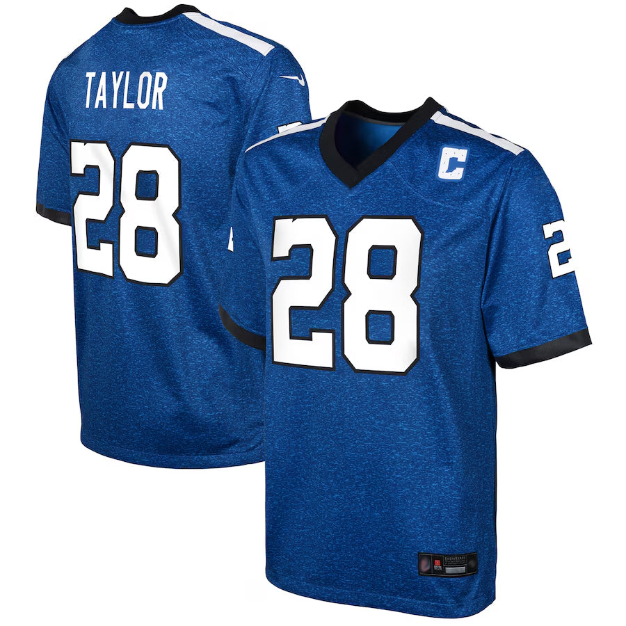 Silnrao IN.Colts Indiana Nights Alternate Game Stitched Jerseys - Royal - #28 Jonathan Taylor Player