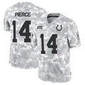 Silnrao IN.Colts #14 Alec Pierce Player Arctic Camo Salute to Service Limited Stitched Jerseys