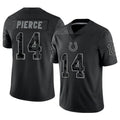 Silnrao IN.Colts #14 Alec Pierce Player RFLCTV Limited Black Stitched Jerseys