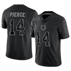 Silnrao IN.Colts #14 Alec Pierce Player RFLCTV Limited Black Stitched Jerseys