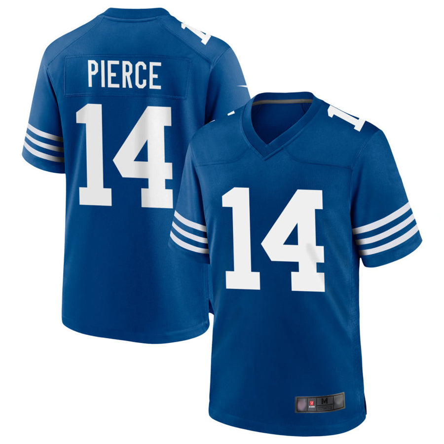 Silnrao IN.Colts #14 Alec Pierce Player Royal Limited Game Stitched Jerseys