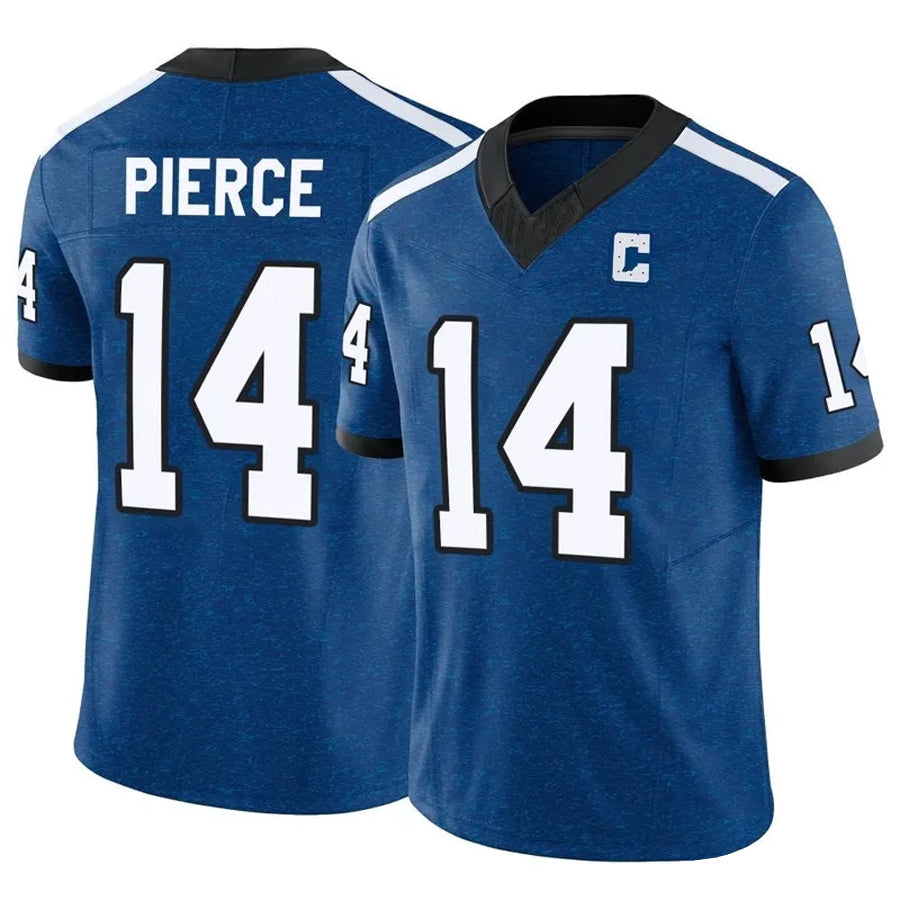 Silnrao IN.Colts #14 Alec Pierce Player Royal Vapor F.U.S.E. Limited Stitched Jerseys