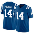 Silnrao IN.Colts #14 Alec Pierce Player Royal Vapor F.U.S.E. Limited Game Stitched Jerseys