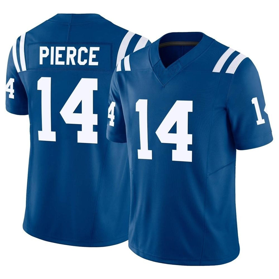 Silnrao IN.Colts #14 Alec Pierce Player Royal Vapor F.U.S.E. Limited Game Stitched Jerseys