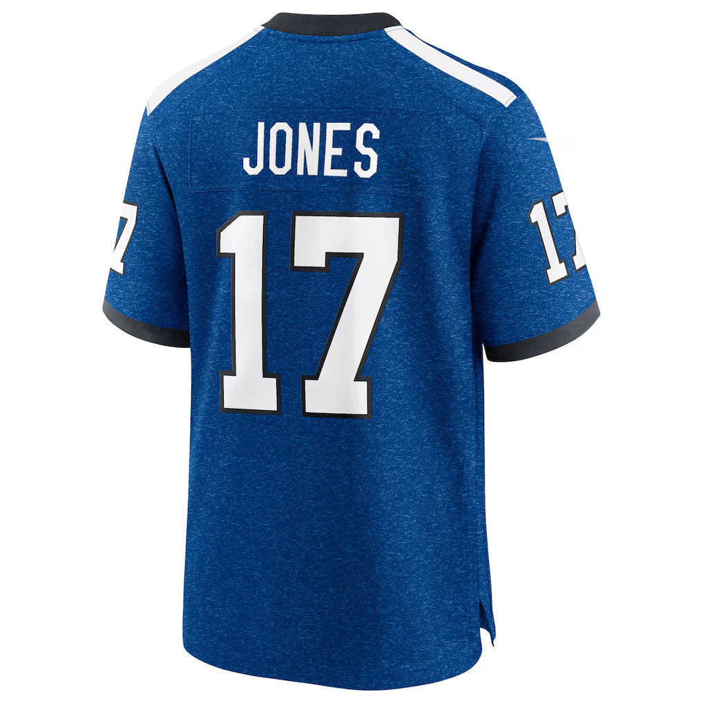 Silnrao IN.Colts #17 Daniel Jones Player Alternate 2 Indiana Nights Game Stitched Jerseys