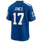 Silnrao IN.Colts #17 Daniel Jones Player Alternate 2 Indiana Nights Game Stitched Jerseys