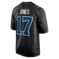 Silnrao IN.Colts #17 Daniel Jones Player Carbon Black Fashion Game Stitched Jerseys