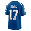 Silnrao IN.Colts #17 Daniel Jones Player Royal Home Game Stitched Jerseys