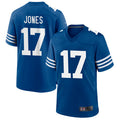 Silnrao IN.Colts #17 Daniel Jones Player Royal Limited Game Stitched Jerseys