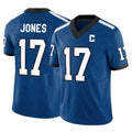 Silnrao IN.Colts #17 Daniel Jones Player Royal Vapor F.U.S.E. Limited Stitched Jerseys