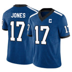 Silnrao IN.Colts #17 Daniel Jones Player Royal Vapor F.U.S.E. Limited Stitched Jerseys