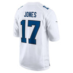 Silnrao IN.Colts #17 Daniel Jones Player Tundra White Fashion Game Stitched Jerseys