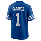 Silnrao IN.Colts #1 Ahmad Sauce Gardner Royal Alternate Game Stitched Jerseys