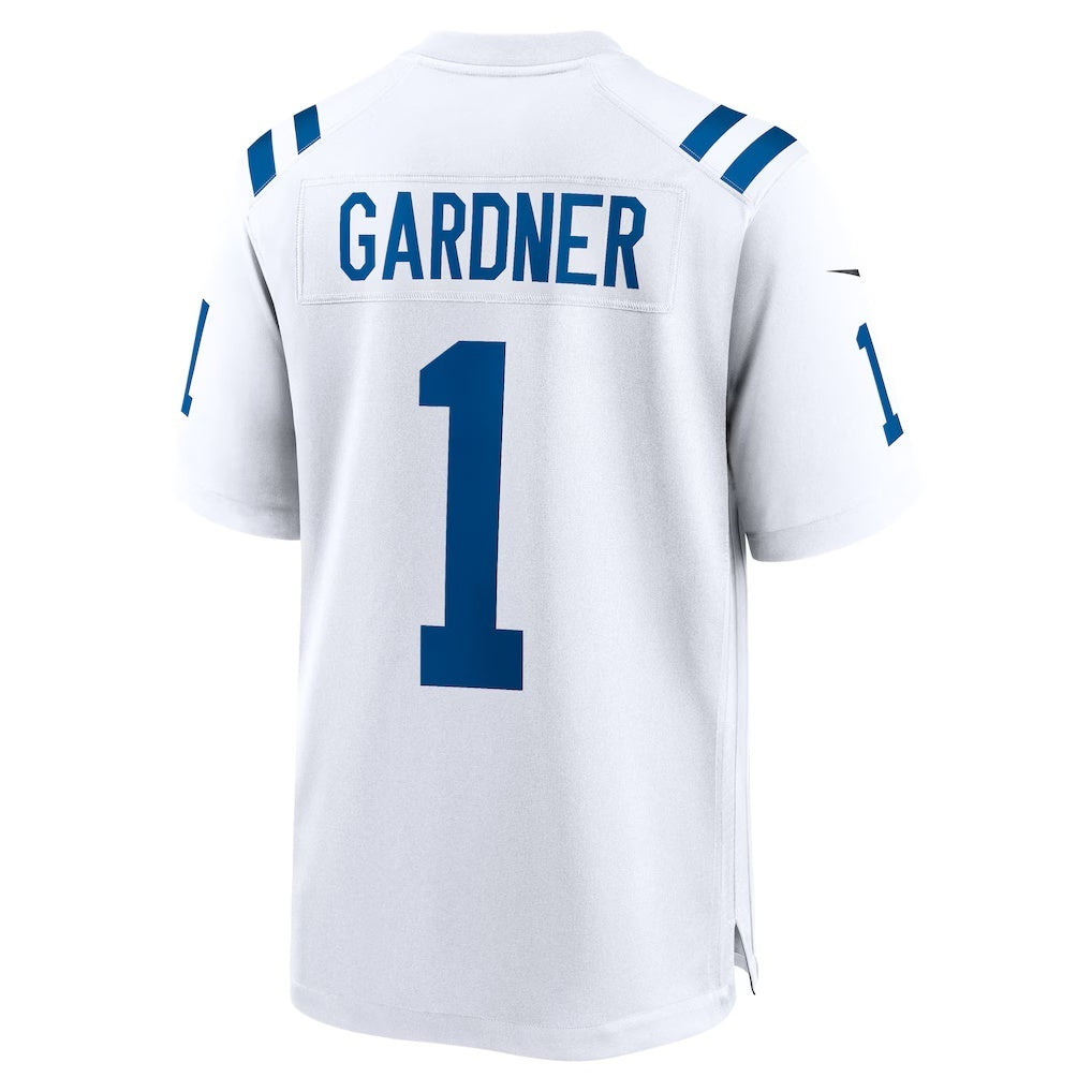 Silnrao IN.Colts #1 Ahmad Sauce Gardner White Game Stitched Jerseys