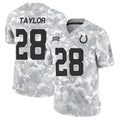 Silnrao IN.Colts #28 Jonathan Taylor Player Arctic Camo Salute to Service Limited Stitched Jerseys