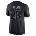 Silnrao IN.Colts #28 Jonathan Taylor Player RFLCTV Limited Black Stitched Jerseys