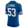Silnrao IN.Colts #53 Darius Leonard Royal Alternate Vapor Limited Stitched Jerseys