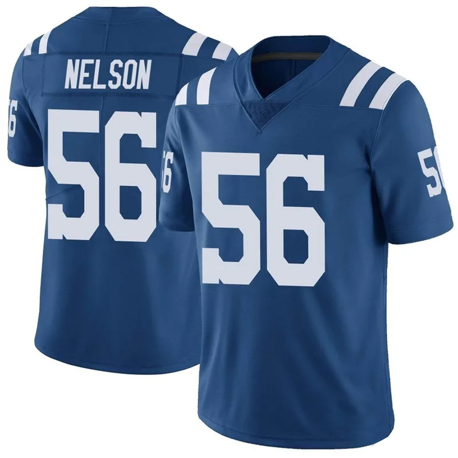 Silnrao IN.Colts #56 Quenton Nelson Player Blue Limited Game Stitched Jerseys