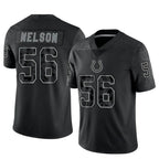 Silnrao IN.Colts #56 Quenton Nelson Player RFLCTV Limited Black Stitched Jerseys