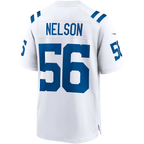 Silnrao IN.Colts #56 Quenton Nelson White Game Player Stitched Jerseys