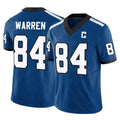 Silnrao IN.Colts #84 Tyler Warren Player Limited Indiana Nights Alternate Vapor F.U.S.E. Royal Stitched Jerseys