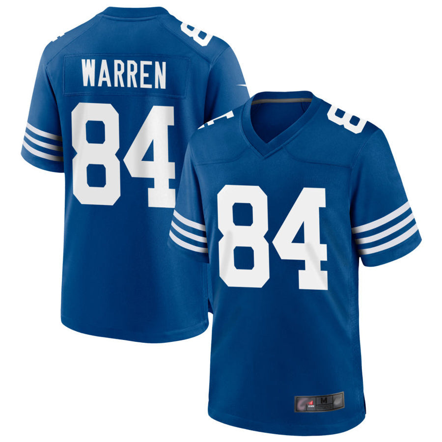 Silnrao IN.Colts #84 Tyler Warren Player Royal Limited Game Stitched Jerseys