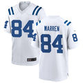 Silnrao IN.Colts #84 Tyler Warren Player White Home Game Stitched Jerseys