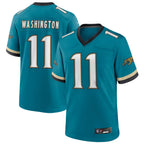 Silnrao J.Jaguars #11 Parker Washington Player Legend Teal Game Stitched Jerseys