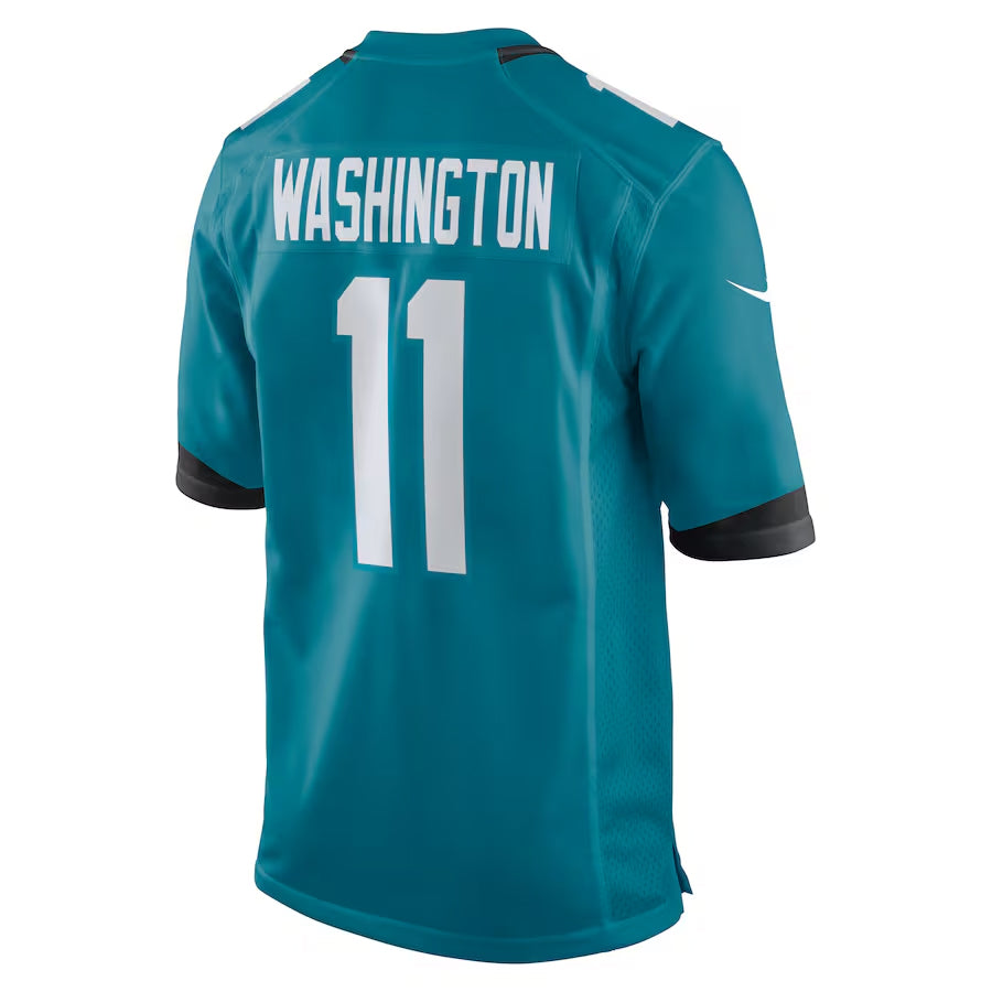 Silnrao J.Jaguars #11 Parker Washington Player Teal Home Game Stitched Jerseys