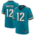 Silnrao J.Jaguars #12 Travis Hunter Player Teal Replica Limited Stitched Jerseys