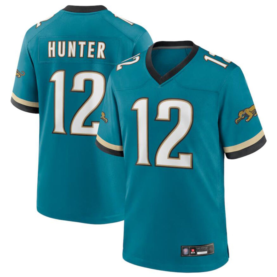 Silnrao J.Jaguars #12 Travis Hunter Player Teal Replica Limited Stitched Jerseys