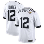 Silnrao J.Jaguars #12 Travis Hunter Player White Replica Game Stitched Jerseys