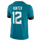 Silnrao J.Jaguars #12 Travis Hunter Teal Team Vapor F.U.S.E. Stitched Limited Jerseys