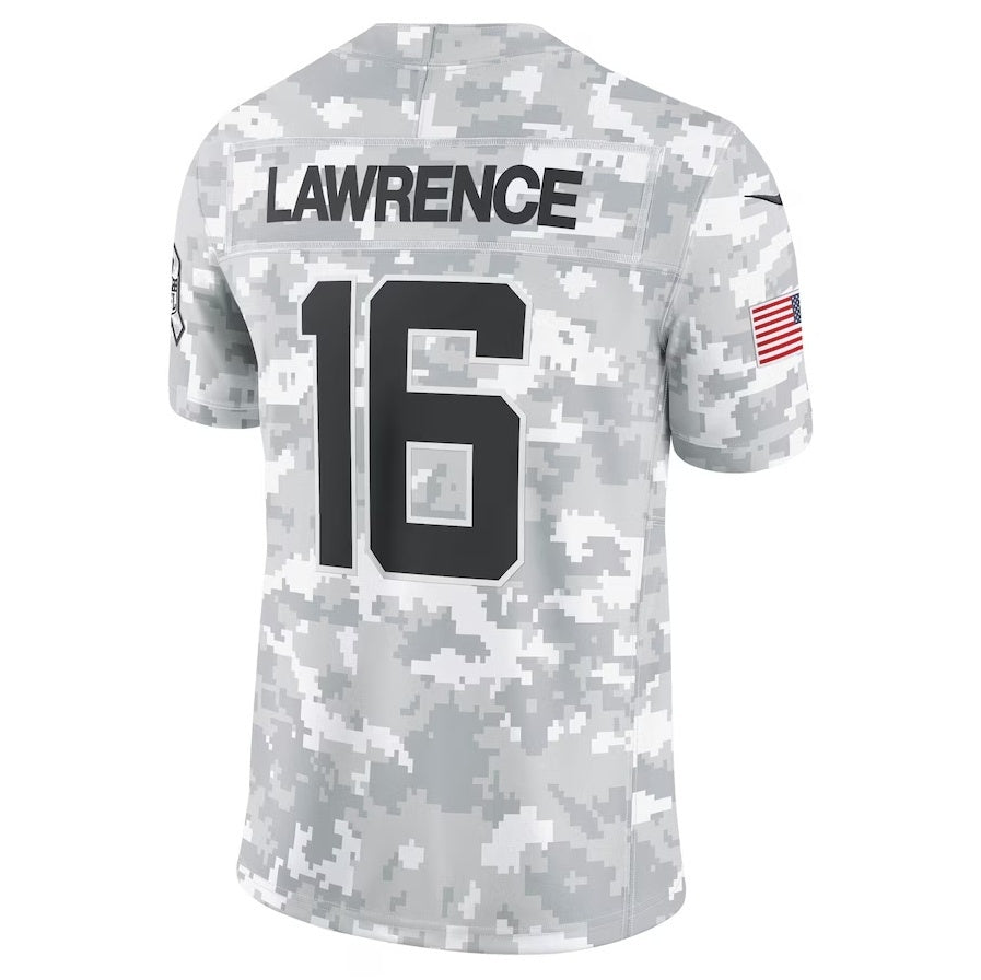 Silnrao J.Jaguars #16 Trevor Lawrence Arctic Camo 2024 Salute to Service Limited Stitched Jerseys