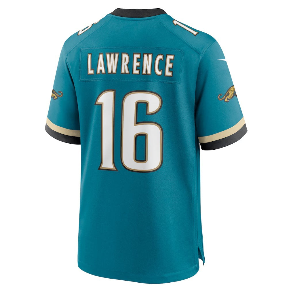 Silnrao J.Jaguars #16 Trevor Lawrence Teal Prowler Throwback Player Game Stitched Jerseys