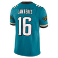 Silnrao J.Jaguars #16 Trevor Lawrence Teal Prowler Throwback Vapor F.U.S.E. Limited Stitched Jerseys