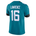 Silnrao J.Jaguars #16 Trevor Lawrence Teal Vapor F.U.S.E. Limited Stitched Jerseys